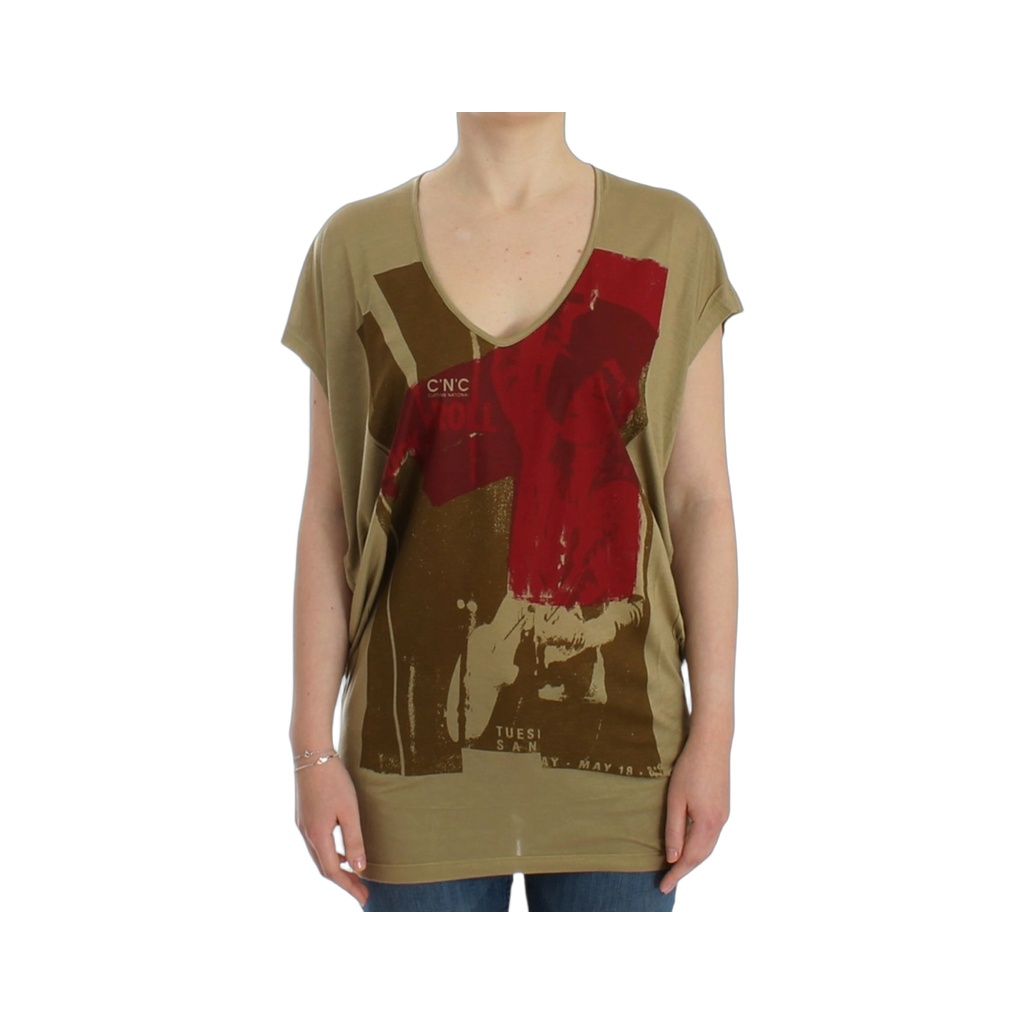 Green print shortsleeve t-shirt