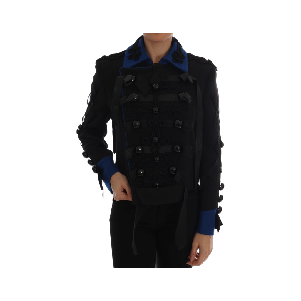 Black Wool Trench Jacket