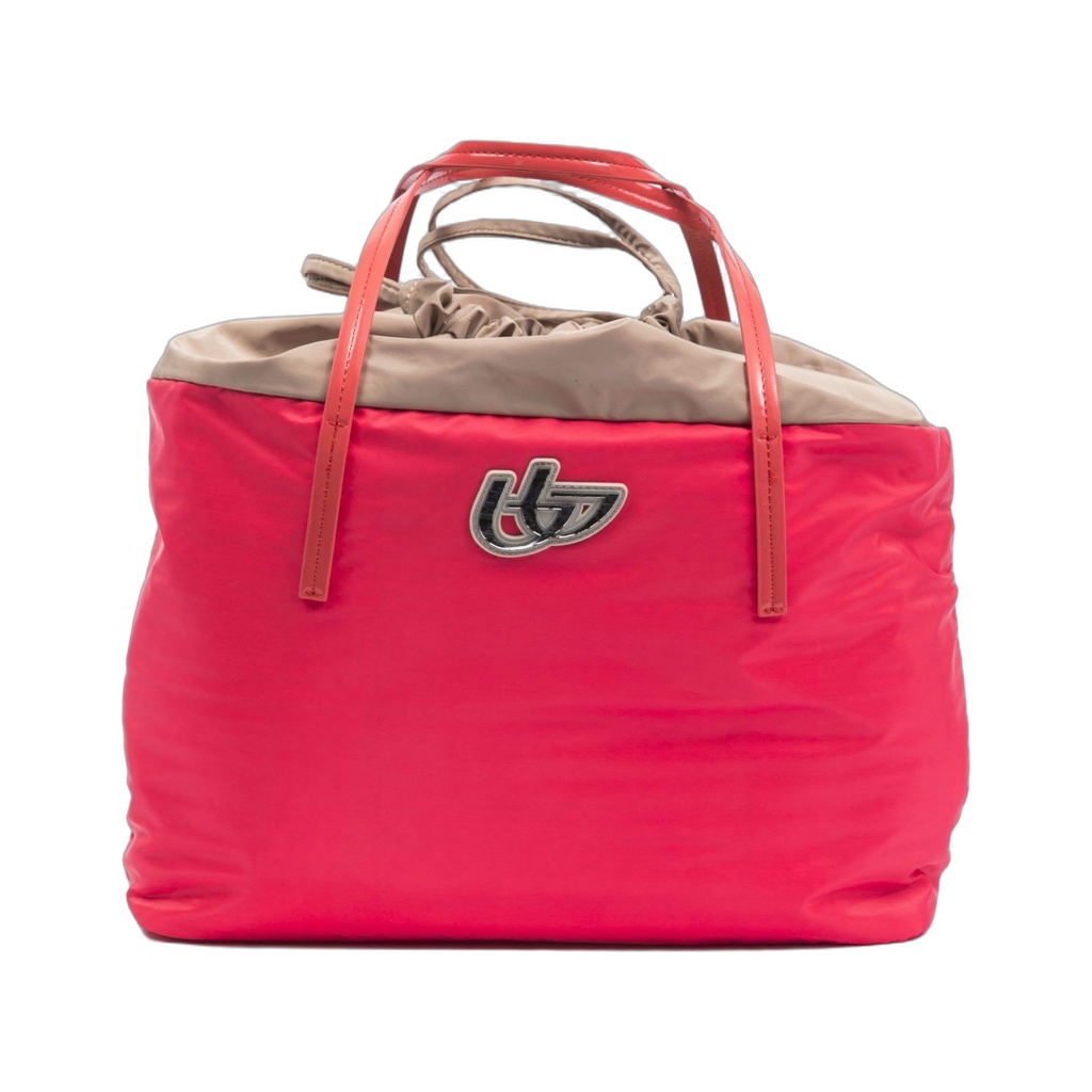 Red Polyester Women Shoulder Bag