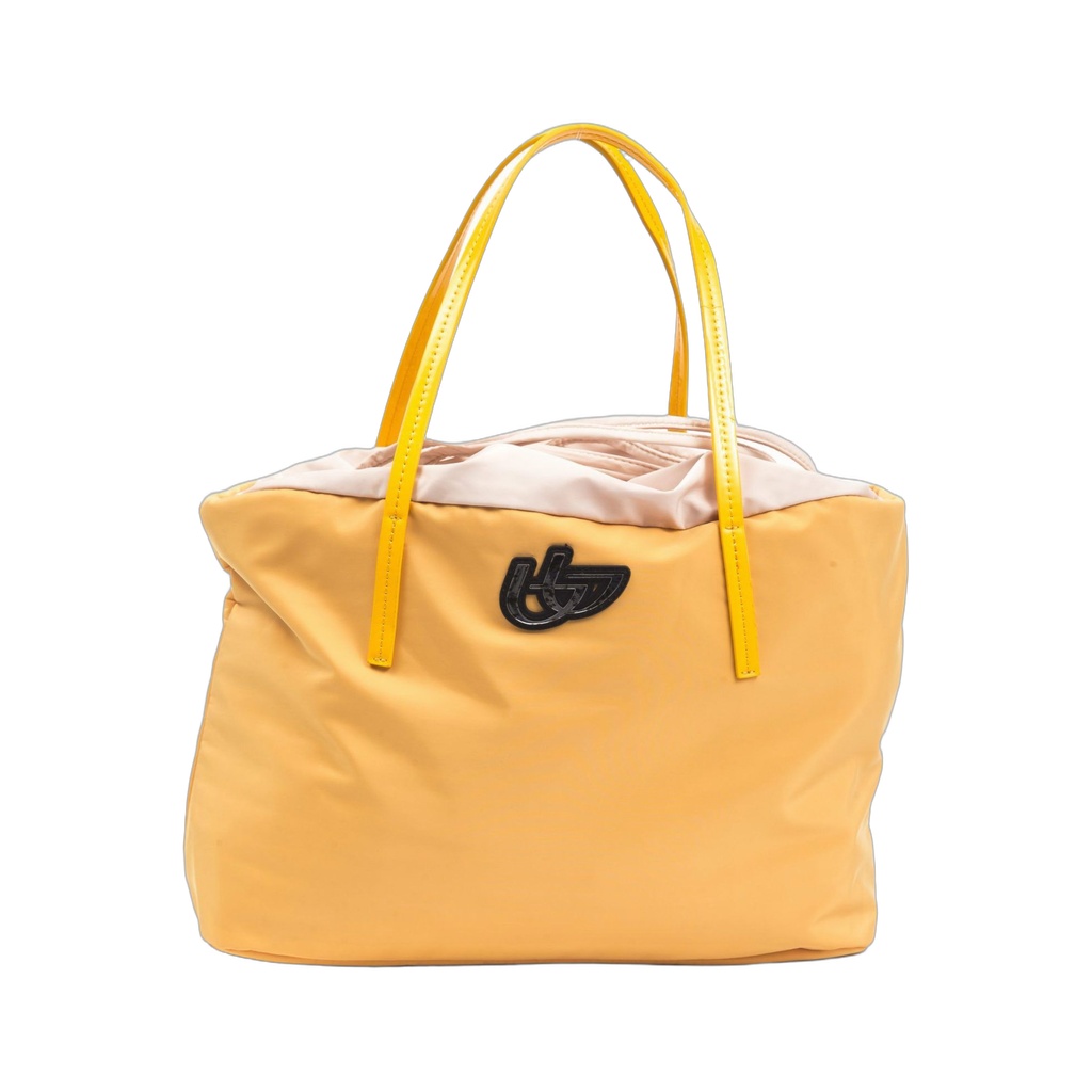Yellow Polyester Women Shoulder Bag