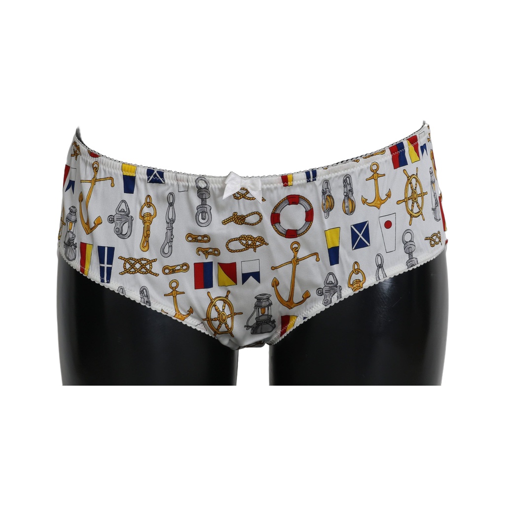 Underwear Sailor Print Silk Bottoms