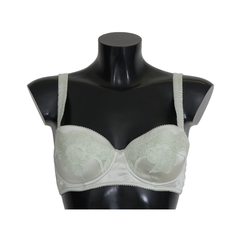 Green Balconcino Bra Floral Lace Underwear