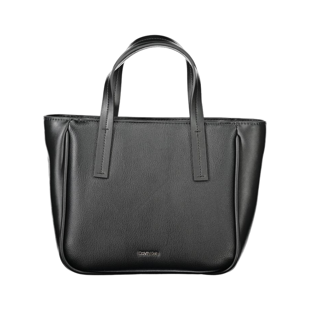 Black Polyethylene Women Handbag