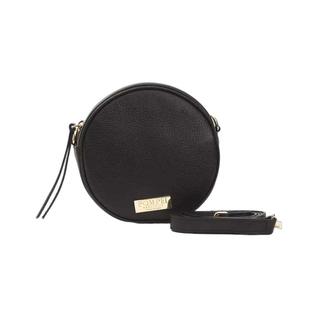Black Leather Women Crossbody Bag