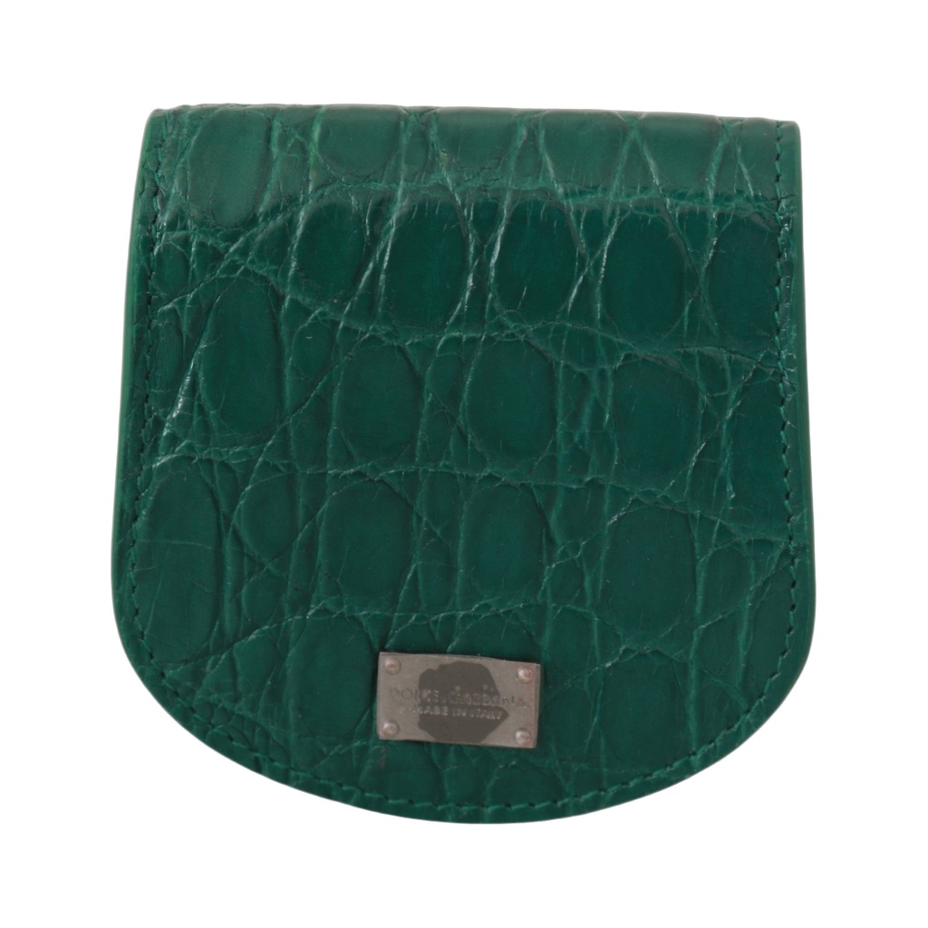 Green Exotic Skins Condom Case Holder Wallet