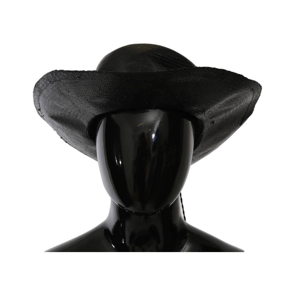Black Wide Brim Cowboy Solid Hat