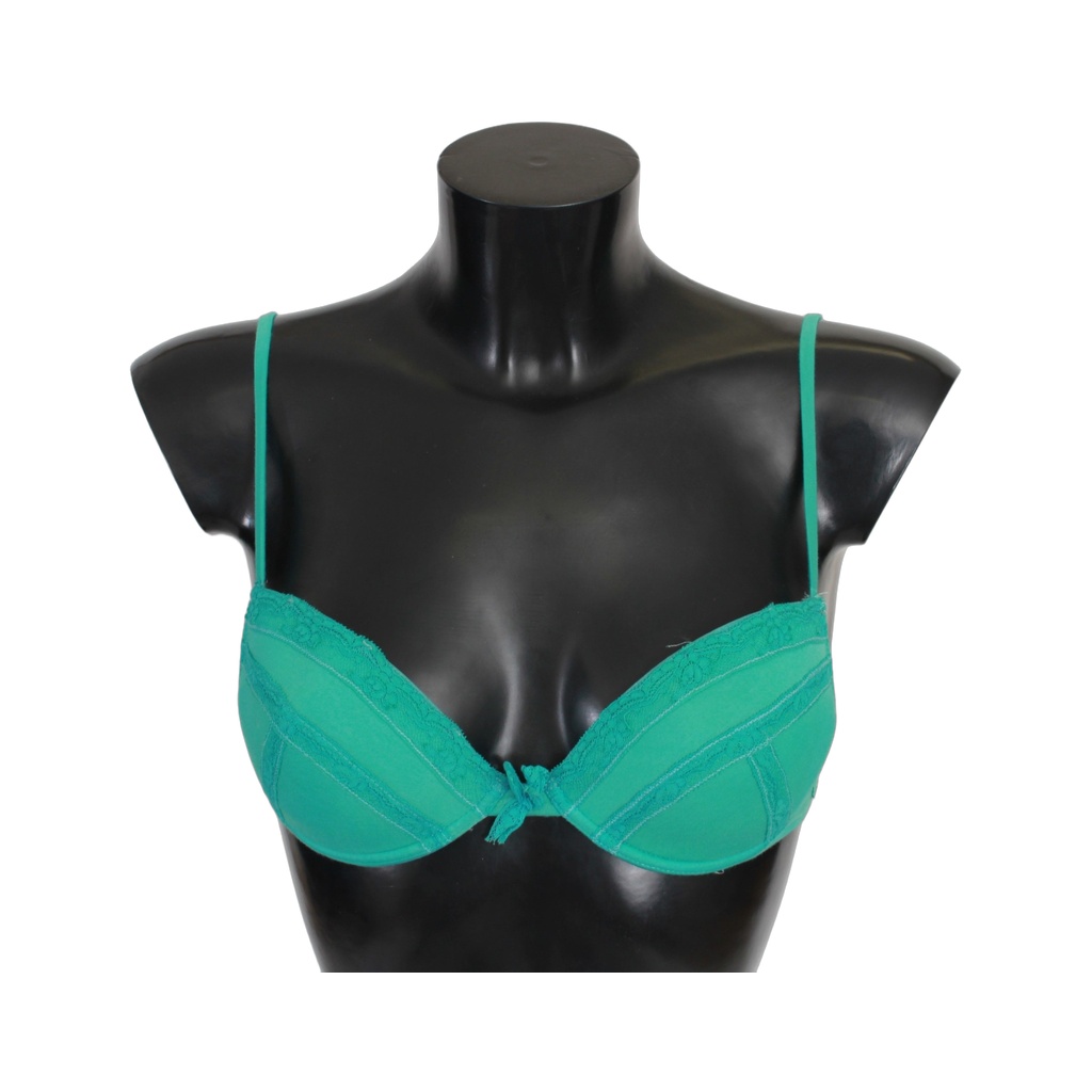 Green Push Up Bra 100% Cotton Underwear