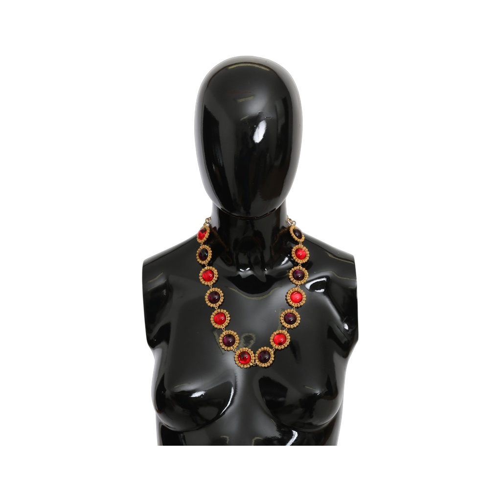 Elegant Crystal Charm Statement Necklace