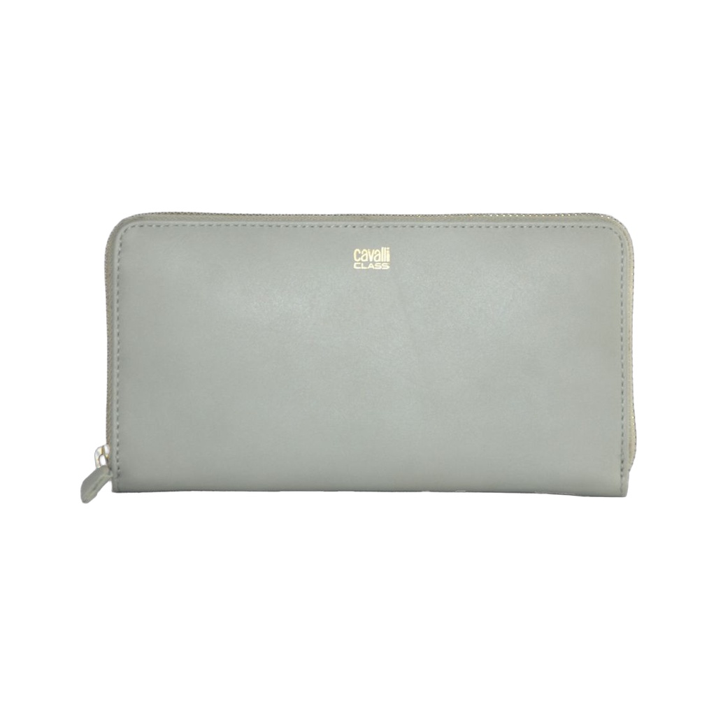 Gray Calfskin Women Wallet