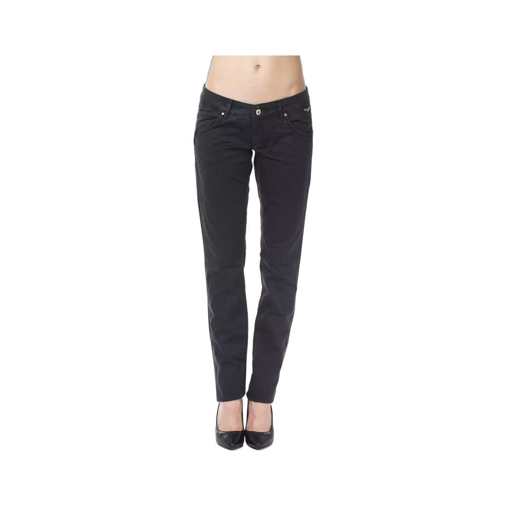 Blue Cotton Women's Pant