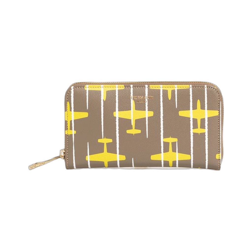 Beige Leather Women Wallet