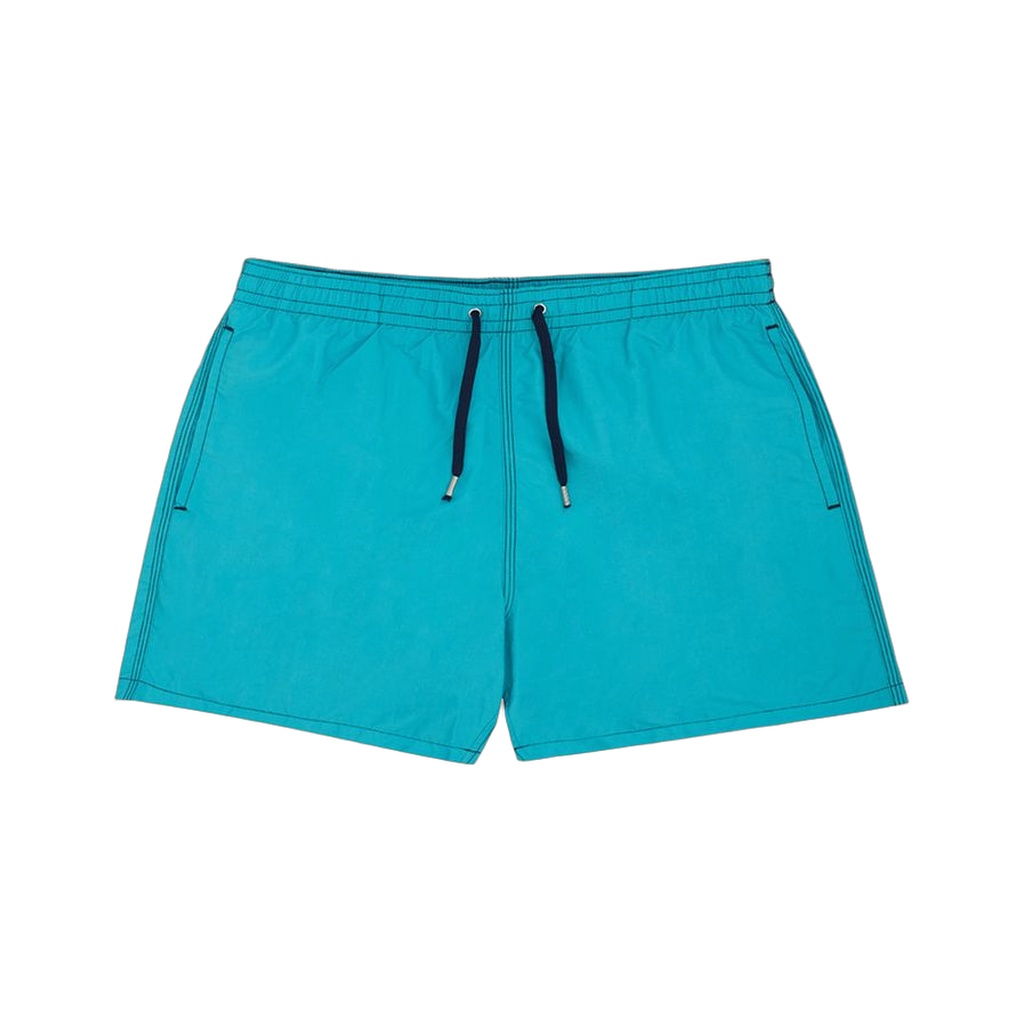 Turquoise Polyester Swim Shorts