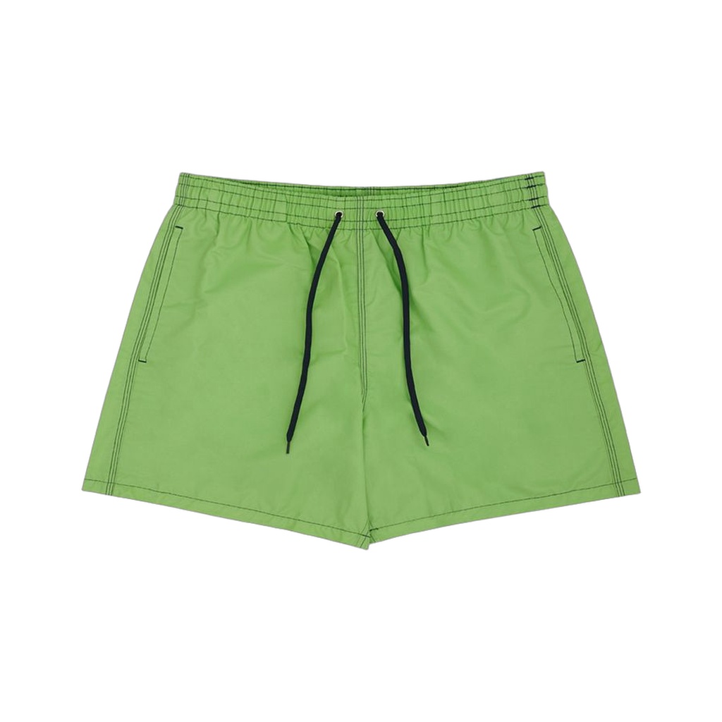 Green Polyester Swim Shorts