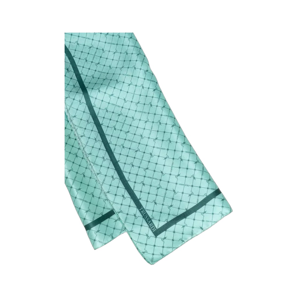 Light Blue Silk Women Scarf