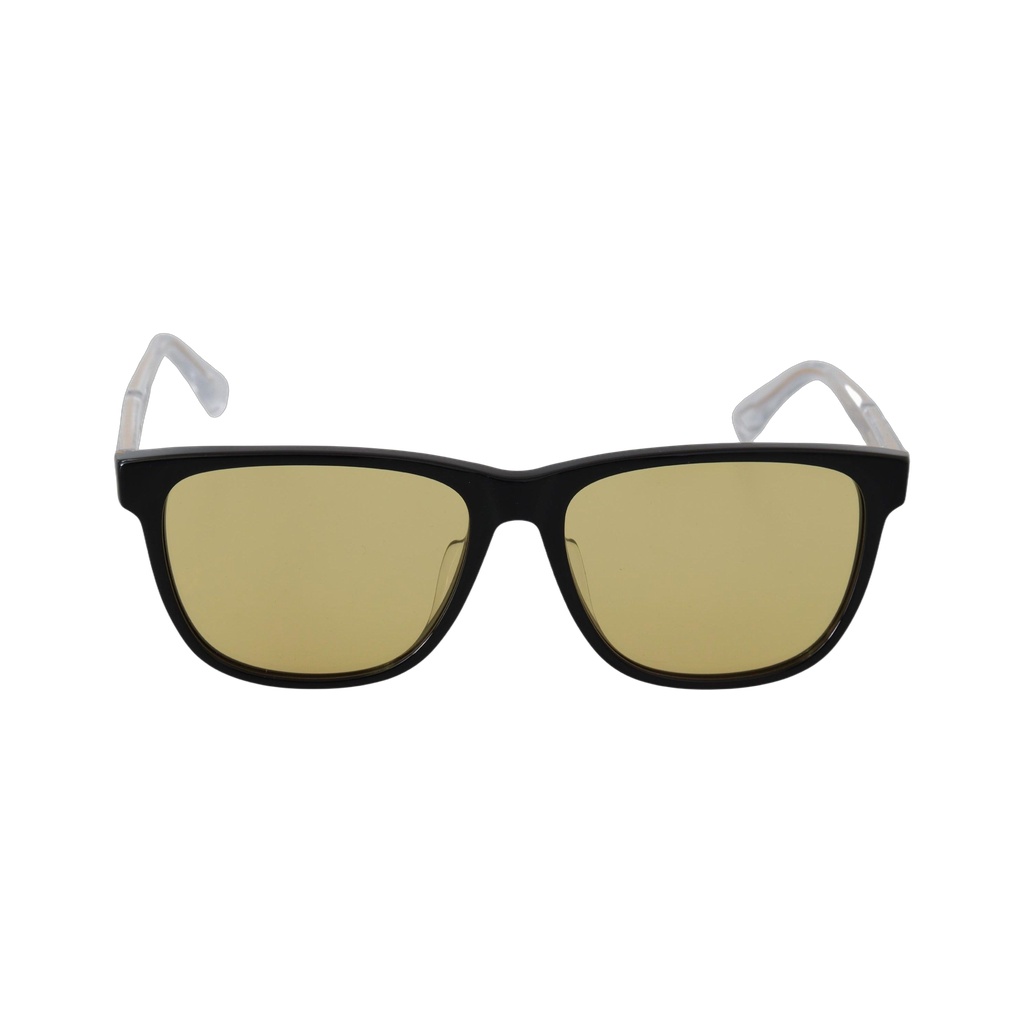 Black Frame DL0330-D 01E 57 Yellow Transparent Lenses Sunglasses