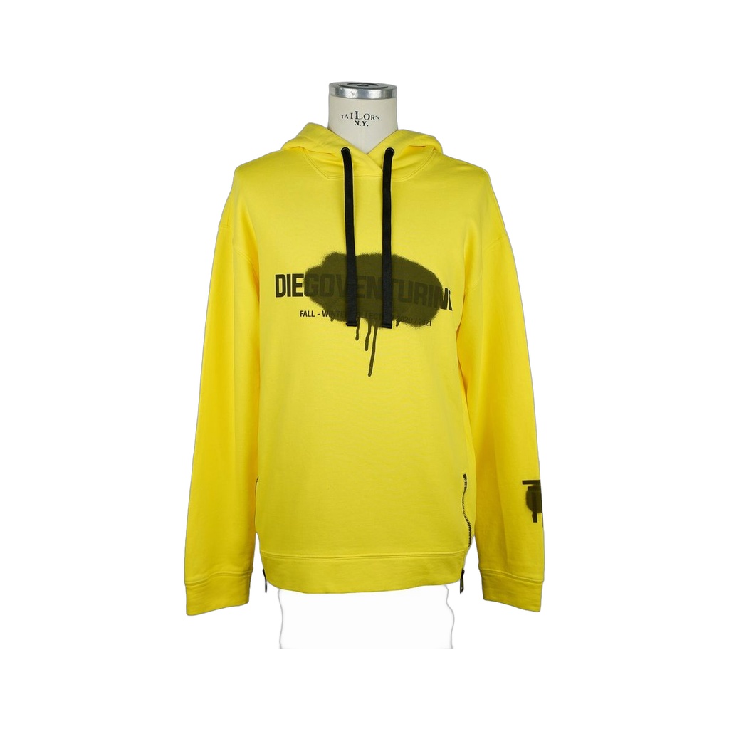 Yellow Cotton Men's Sweater