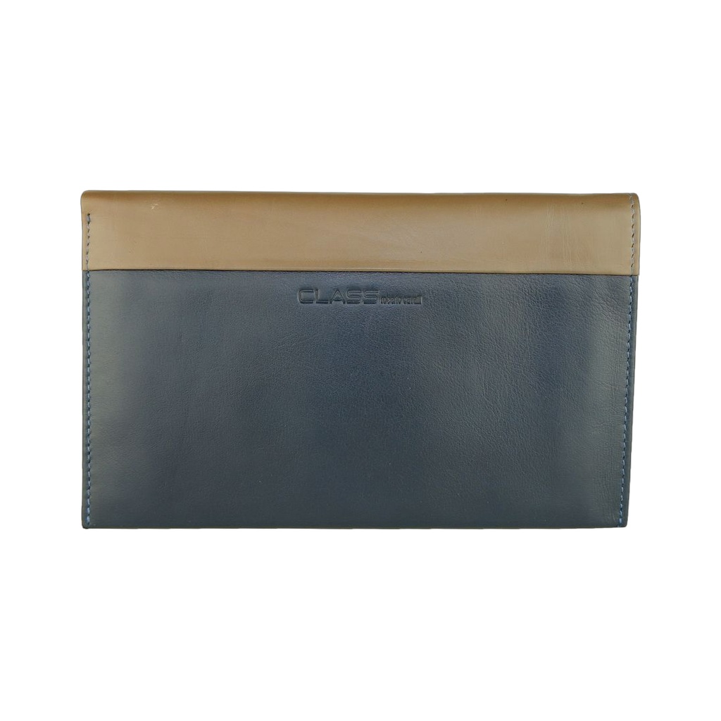 Blue Leather Men Wallet