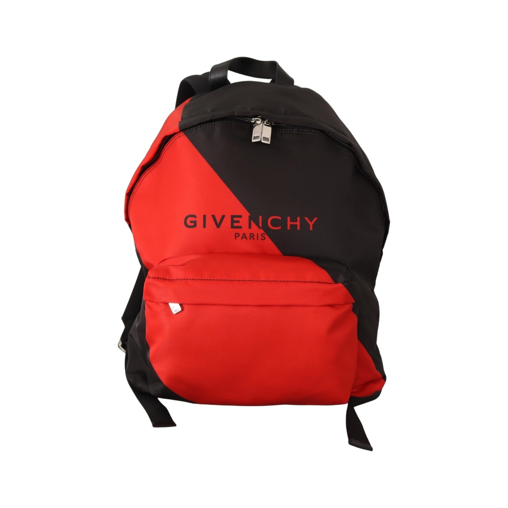 Sleek Urban Backpack in Black and Red