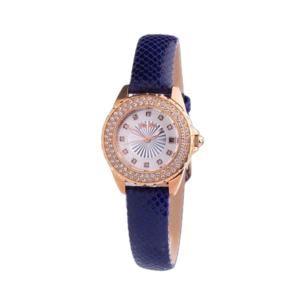 Blue Leather Dress Watch