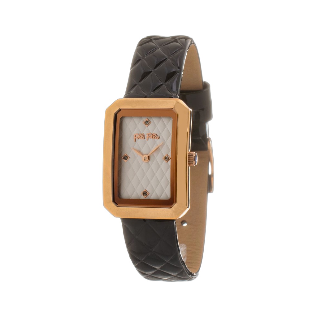 Black Leather Dress Watch