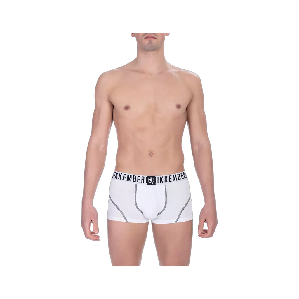 White Cotton Men's Trunk Pack