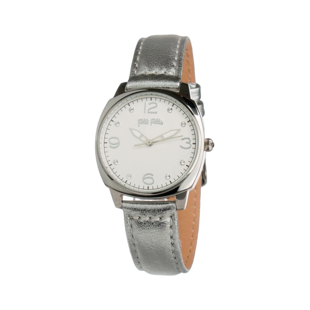 Gray Leather Dress Watch