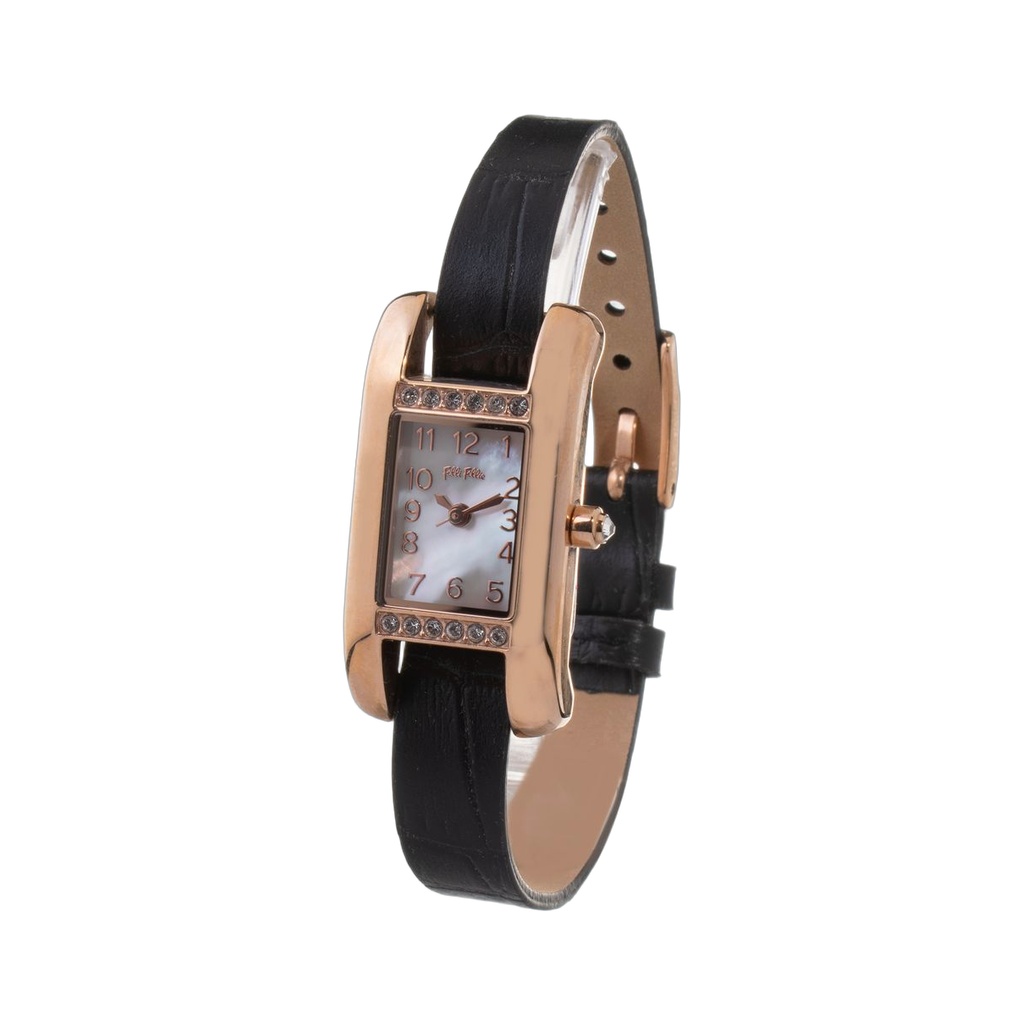 Multicolor Leather Dress Watch