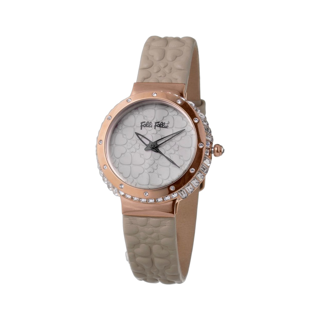 Gray Leather Dress Watch