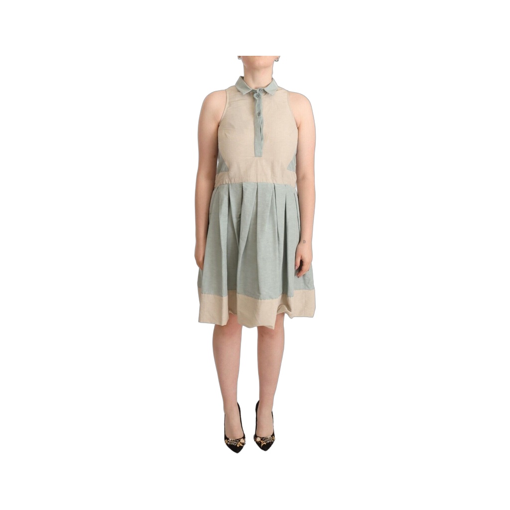 Chic Sleeveless Collared Sheath Dress