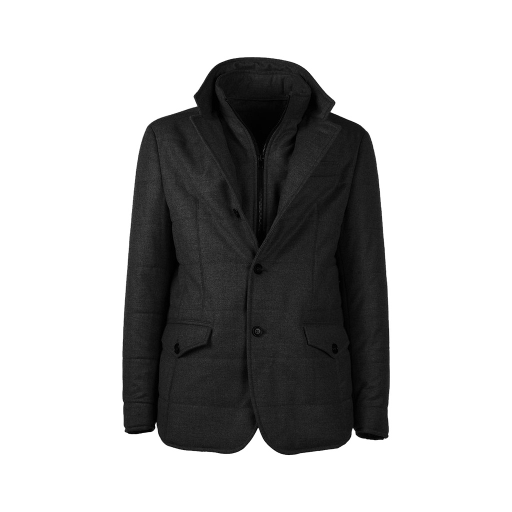 Elegant Wool-Cashmere Men's Coat