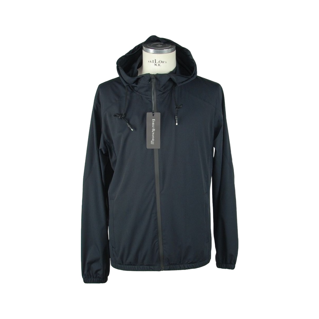 Black Polyester Men's Jacket