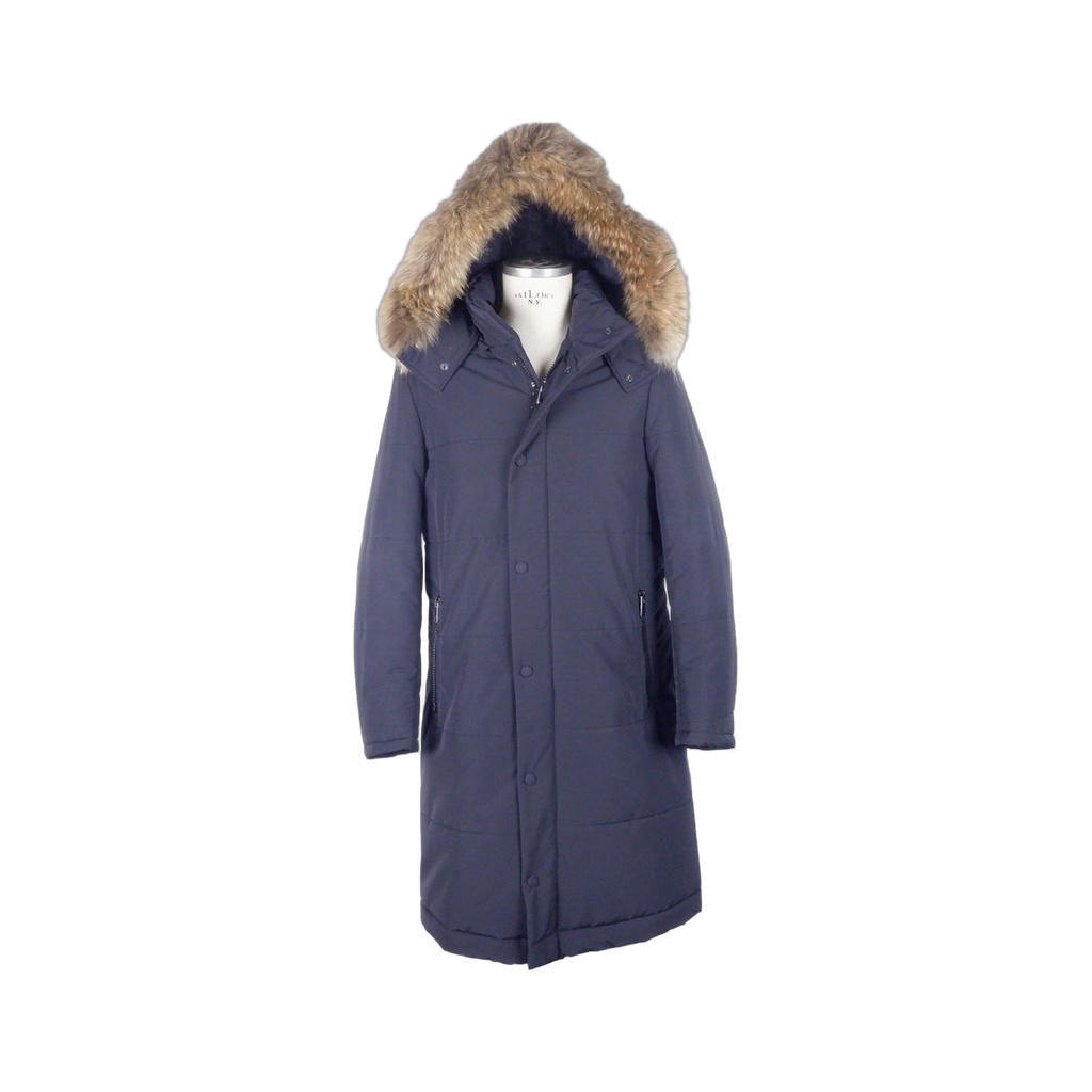 Fur Hooded Long Padded Coat