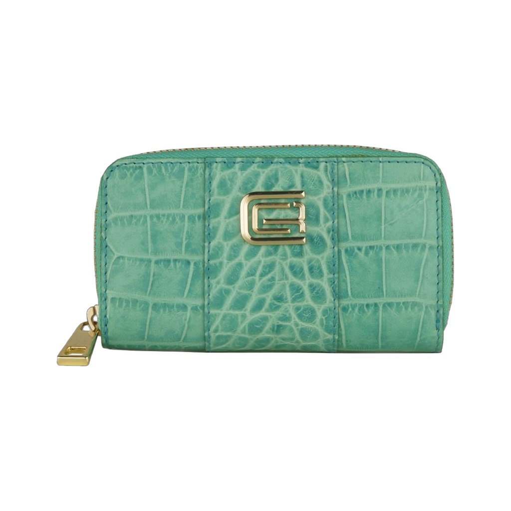 Light Blue Calfskin Women Keychain