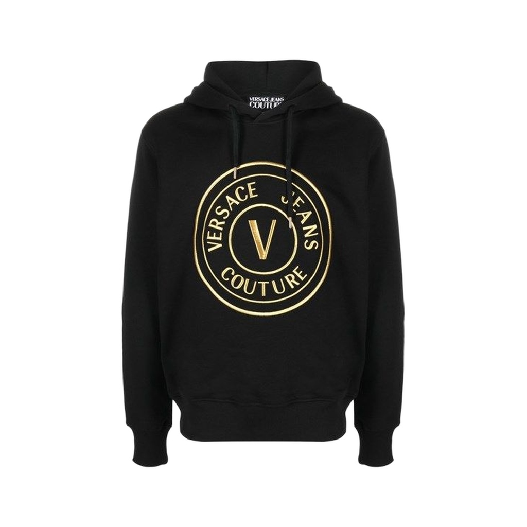 Chic Black Hooded Sweatshirt