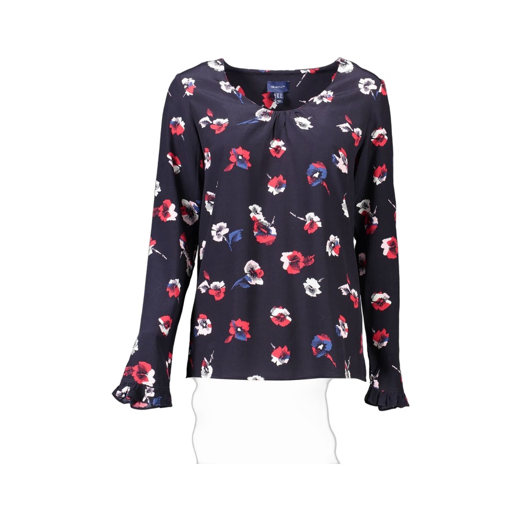 Blue Viscose Women Sweater