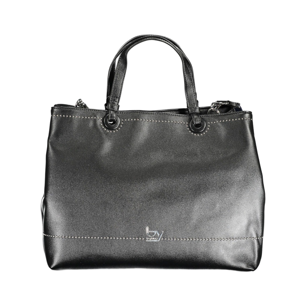 Black Polyethylene Women Handbag