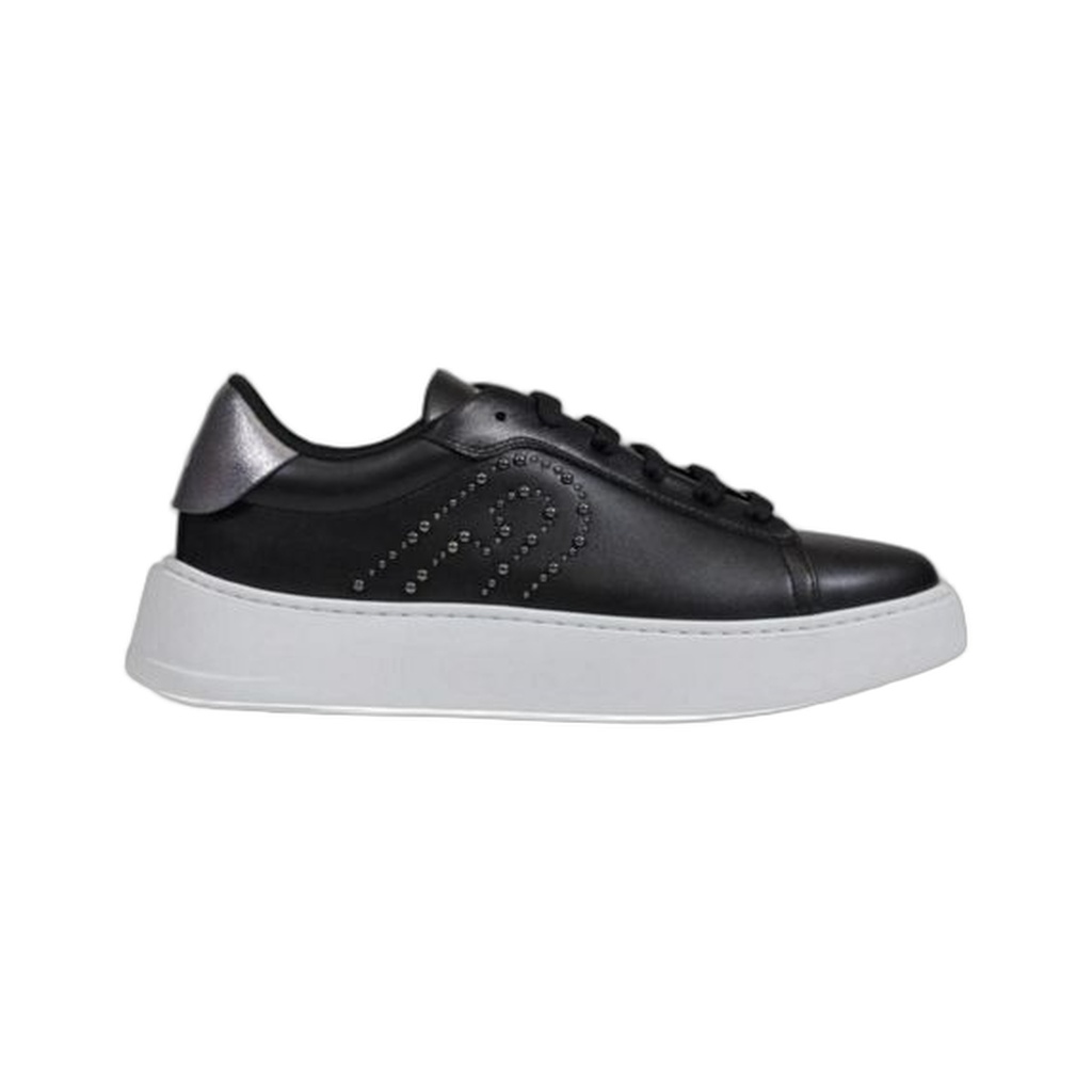 Black Polyethylene Low Top Sneakers