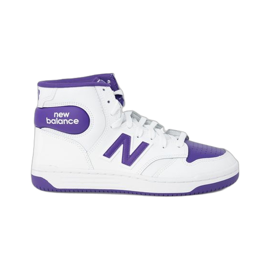 Purple Leather Athletic Sneakers