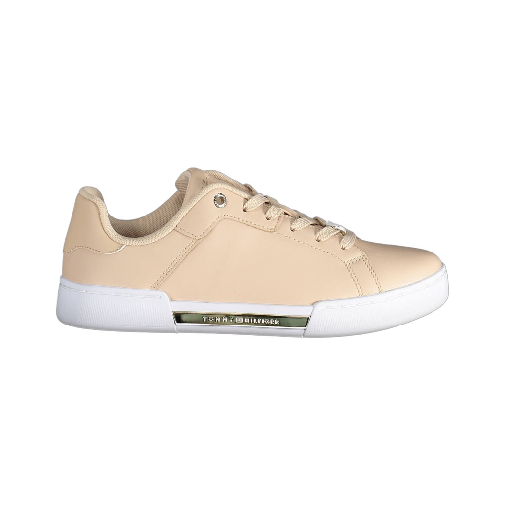 Pink Leather Women Sneaker