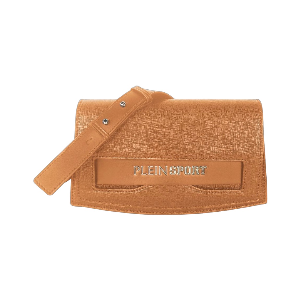 Brown Polyethylene Women Crossbody Bag