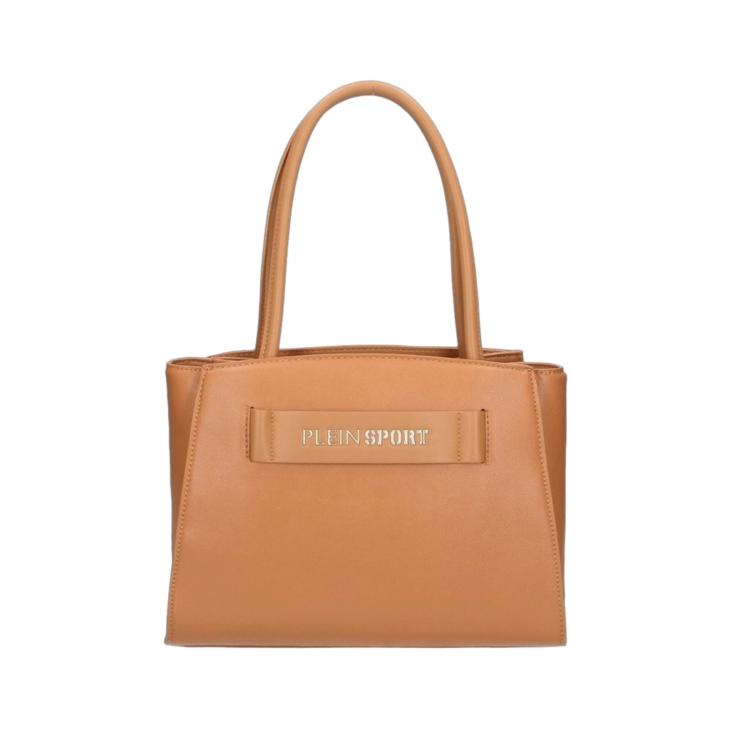 Brown Polyethylene Women Shoulder Bag