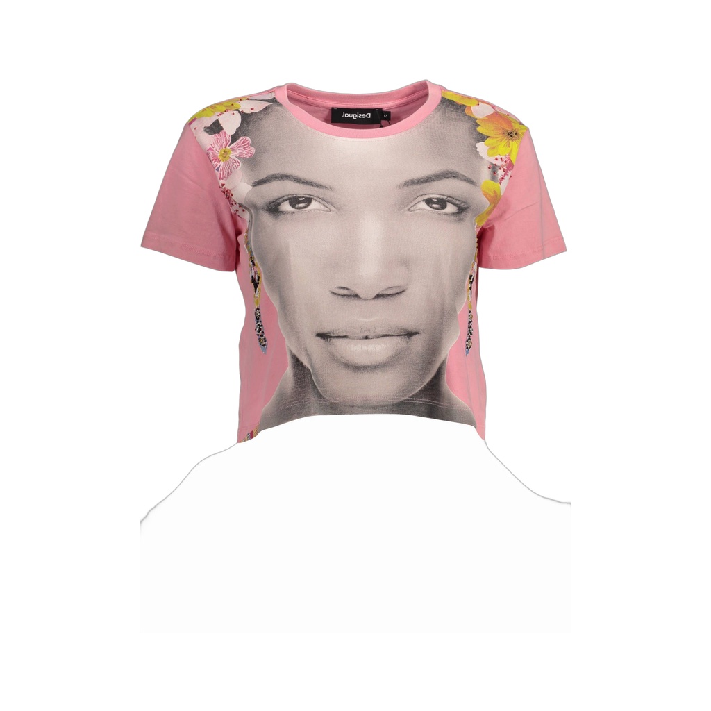 Pink Cotton Women Top