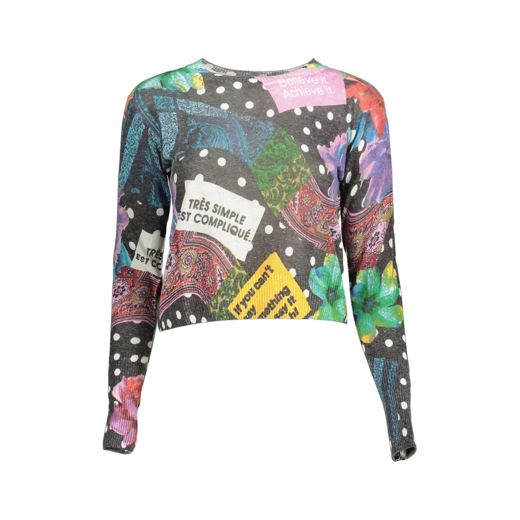 Black Acrylic Women Sweater