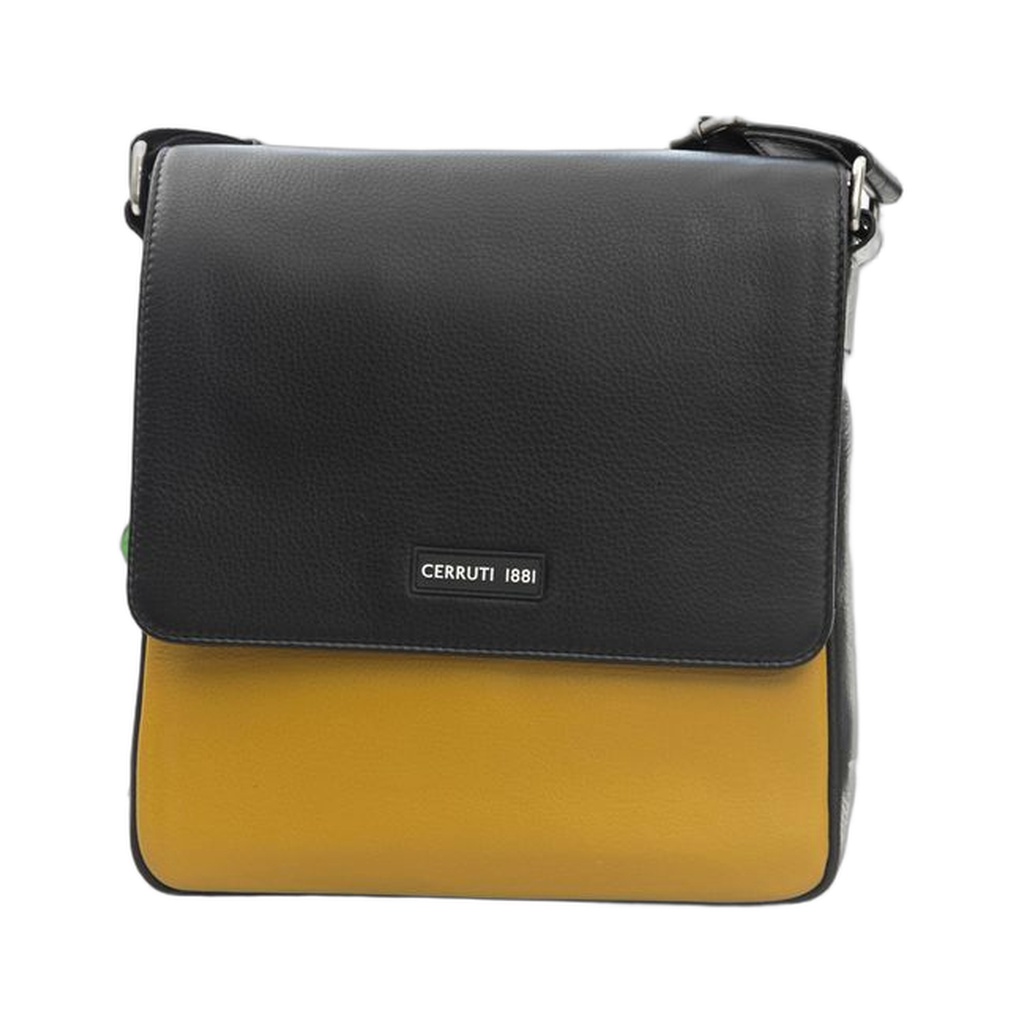 Yellow Leather Women Crossbody