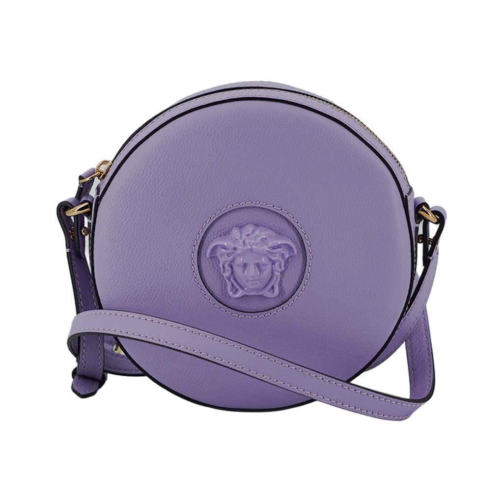 Elegant Purple Round Shoulder Bag
