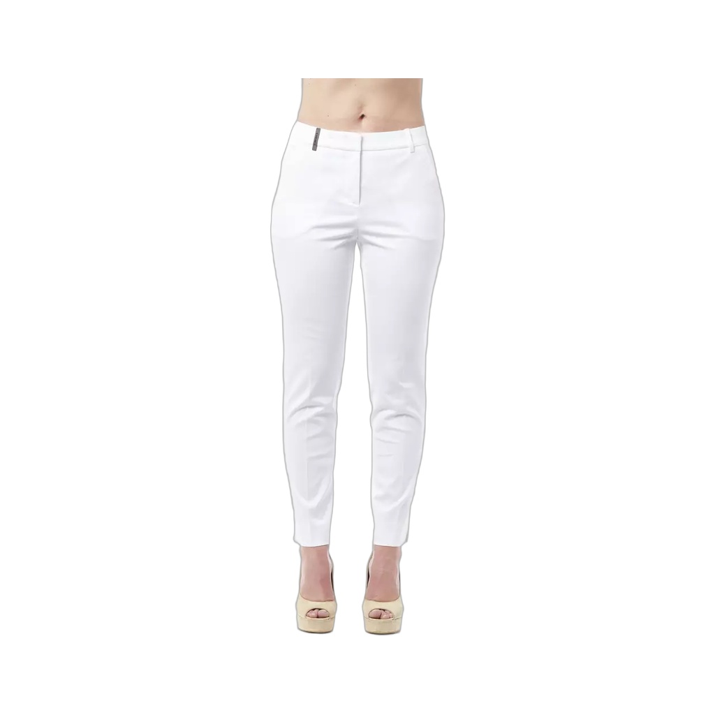 Chic High Waist Cigarette Leg Trousers