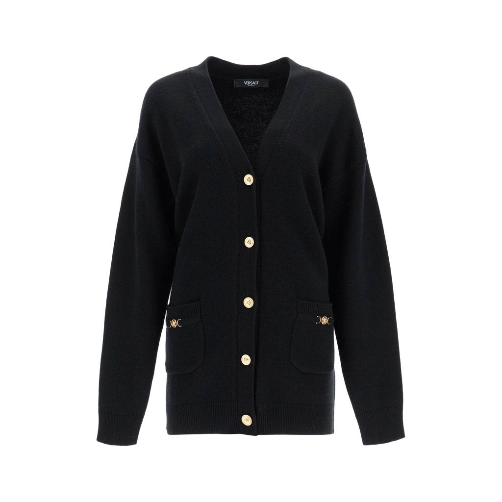 boxy wool and cashmere cardigan