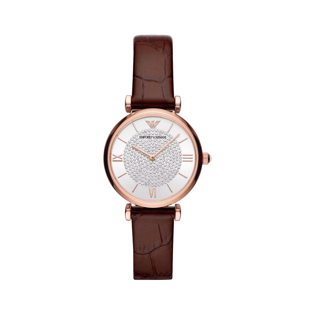 Elegant Bordeaux Leather Watch for Women