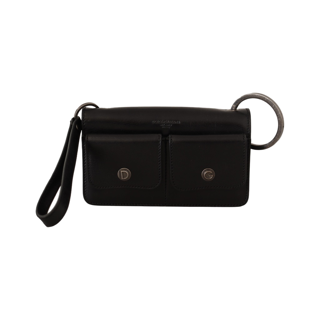 Elegant Mini Leather Wallet in Timeless Black