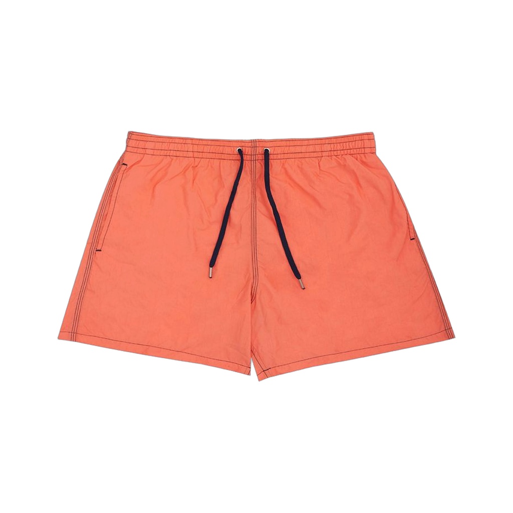 Orange Polyester Swim Shorts